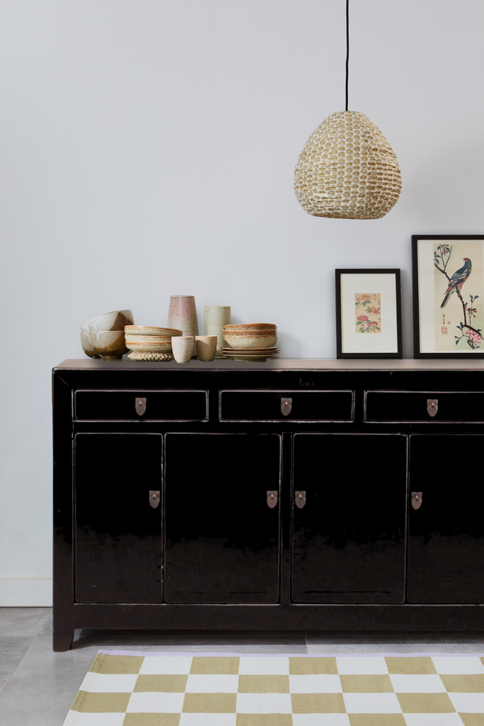 Vintage black cabinet from Dongbei