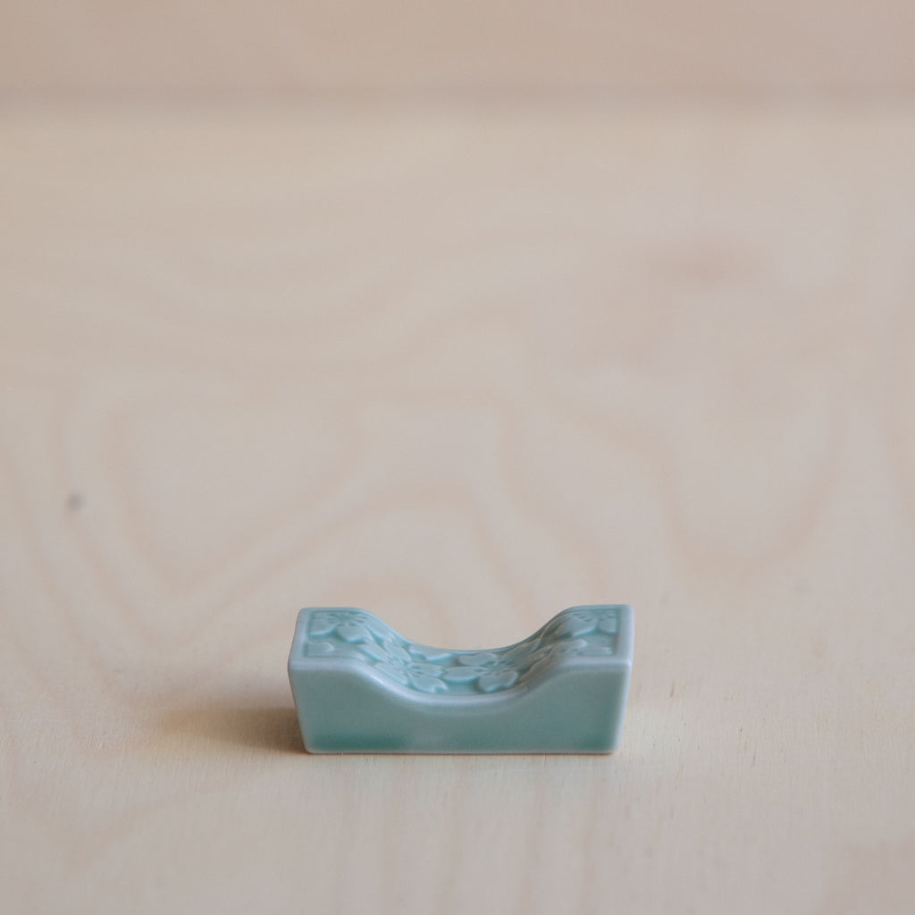 Celadon chopstick rest