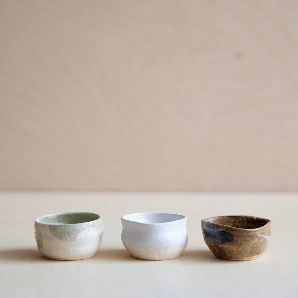 5 Sake Cups in Wooden Box