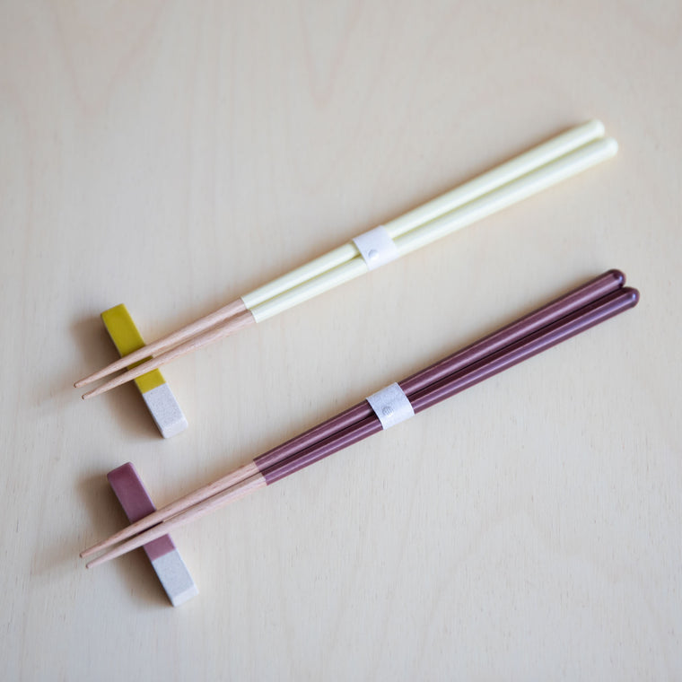 Haze chopstick set - Yellow & Purple