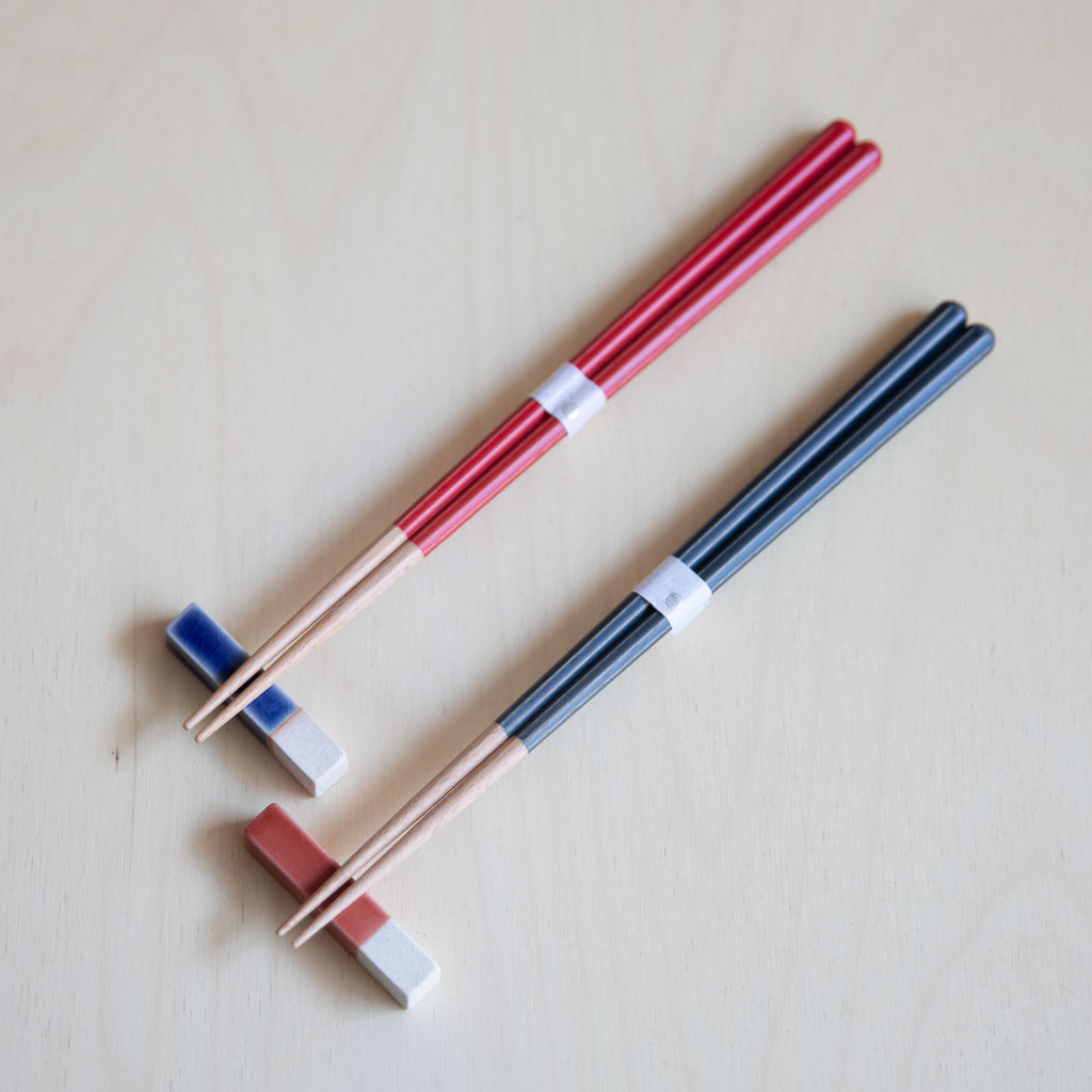 Haze chopstick set - Navy & Red