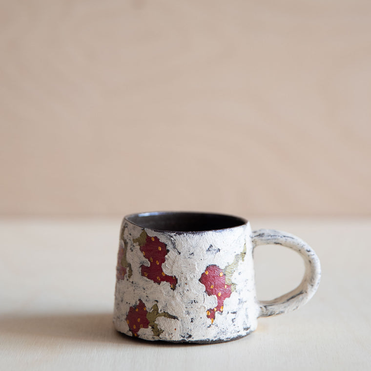 Red Berry Small Ceramic Mug 01