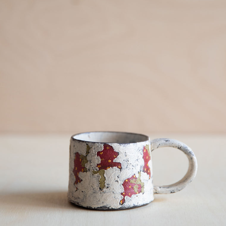 Red Berry Small Ceramic Mug 02