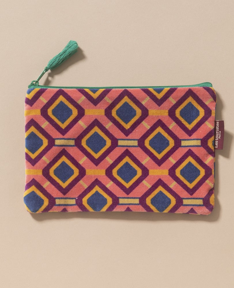 Medium Zipped Pouch - Famara Coral