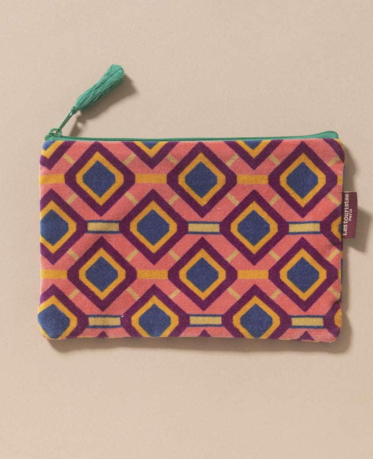 Medium Zipped Pouch - Famara Coral