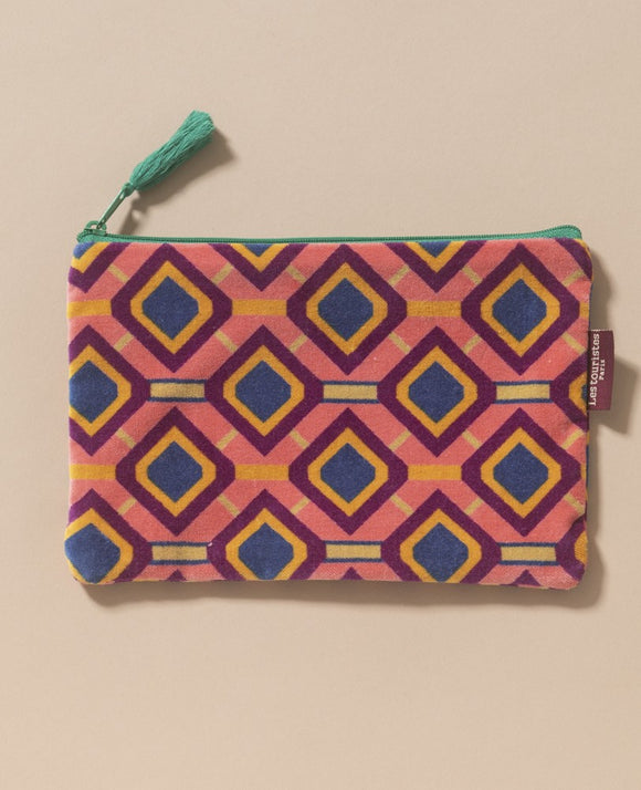 Medium Zipped Pouch - Famara Coral