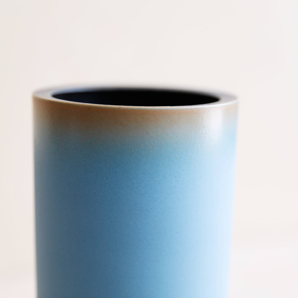 Porcelain Lake Glaze Tall Vase from Jingdezhen